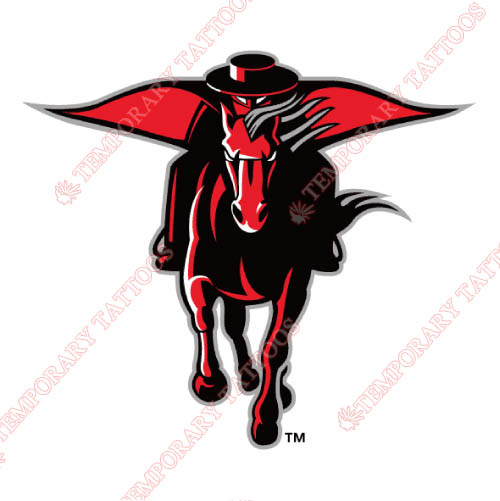 Texas Tech Red Raiders Customize Temporary Tattoos Stickers NO.6562